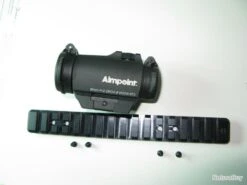 Aimpoint Micro H2 2Moa + Adaptateur Pour Rail Weaver + Rail Weaver HMS En Acier Pour Heym SR30