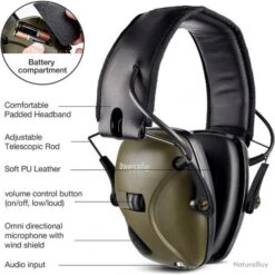 Casque Anti Bruit Électronique Réduction Du Bruit Protection Auditive Pour Le Tir Et La Chasse Neuf -3M Soldes Boutique 00006 Casque Anti Bruit Electronique Reduction du Bruit Protection Auditive pour le Tir et la Chasse Neuf