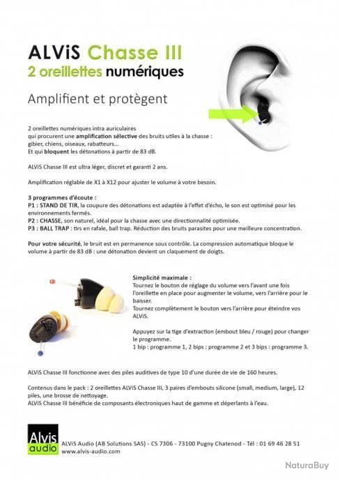 Oreillettes Alvis Chasse III 11 Oreillettes Alvis Chasse III – Image 11